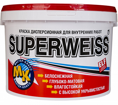 Краска «Superweiss» - Супербелая ВД-АК-203 4 кг